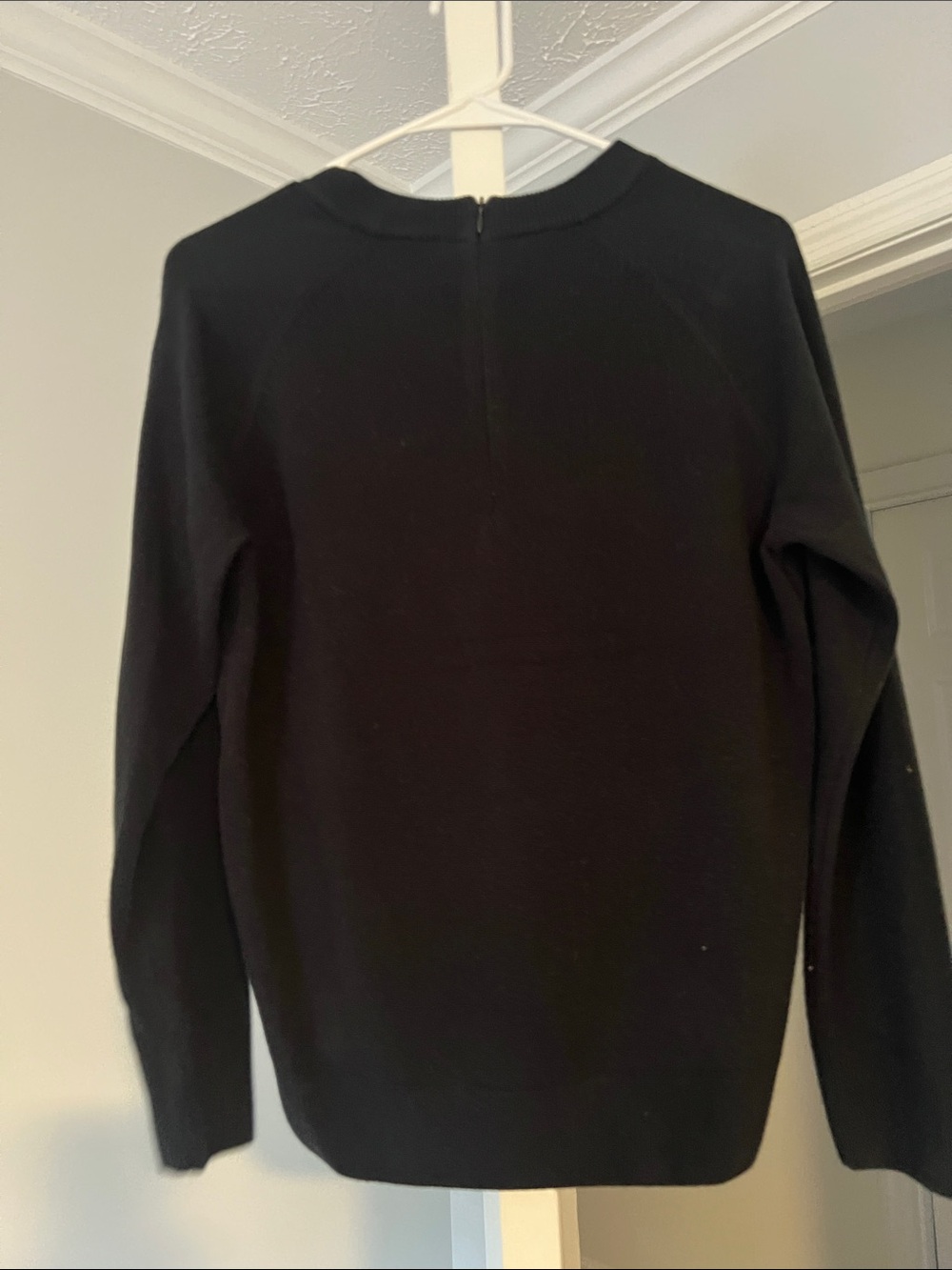 Black Crewneck Sweater - Classic Everyday Knit - Picture 2 of 4